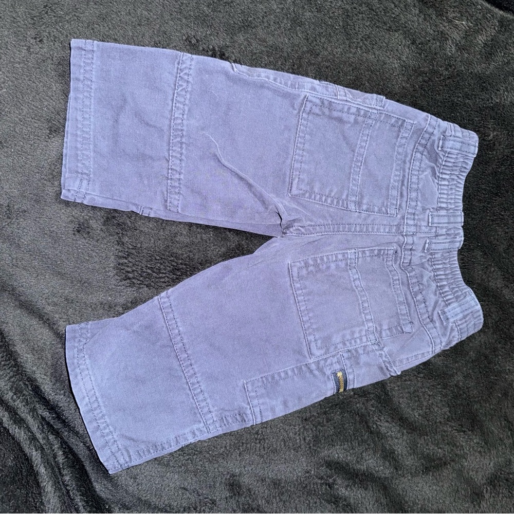Faded Glory Kids Y2K Blue Cargo Pants - Picture 2 of 3